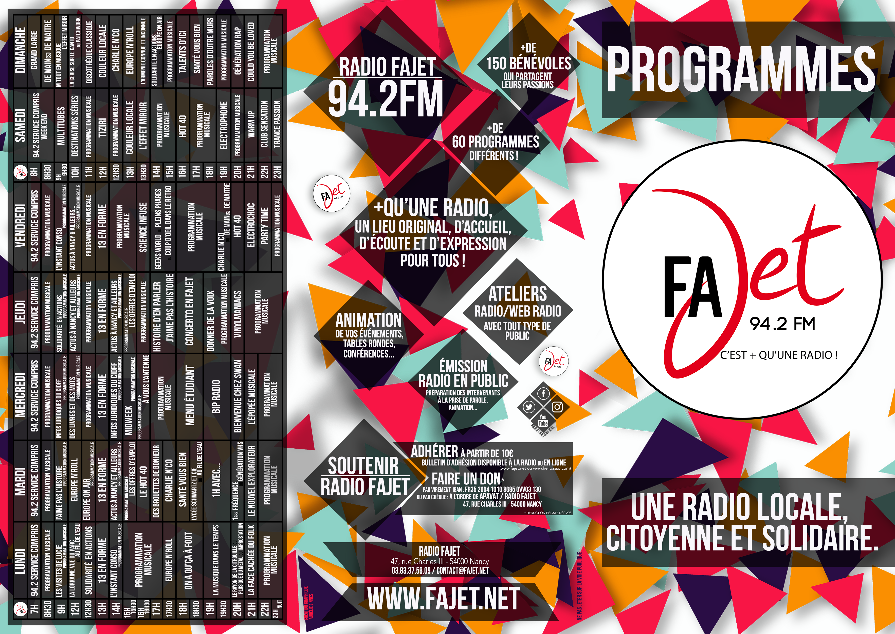 Programmes Fajet 2019